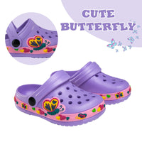 1 x RAW Customer Returns Hitopteu Children s Clogs Dinosaur Garden Shoes Slippers Garden Clogs Purple EU 28 - RRP €18.99