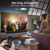 1 x RAW Customer Returns Mini Projector, 5G WiFi Bluetooth Projector Full HD 1080P, AKATUO 12000L Small Projector with 50 Zoom, Home Cinema Projector for Cell Phone, Compatible with Smartphone HDMI USB Fire TV Stick - RRP €89.99