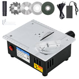 1 x RAW Customer Returns Mini Table Saw 96W Multifunctional Table Saw with 4 Blades Precision Table Saw 7 Speed Power Supply Adjustable for DIY Woodworking Projects - RRP €70.58