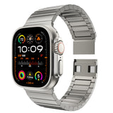 1 x RAW Customer Returns LULULOOK Magnetic Bracelet Compatible with Apple Watch Ultra 2 Ultra 49mm, Ultralight Replacement Bracelets Made of Grade 2 Titanium Sandblasted with DLC Coating for iWatch Ultra - RRP €89.08