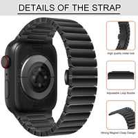 1 x RAW Customer Returns KSKSPE Strap for Apple Watch 49mm 45mm 44mm 42mm 41mm 40mm 38mm,Stainless Steel Classic Upgrade Replacement Bracelet for Apple Watch Ultra 2 Series 9 8 7 6 5 4 3 2 1 SE Strap - RRP €26.82