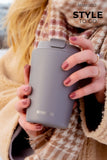 1 x RAW Customer Returns MAMEIDO thermal mug 350ml, 470ml 700ml - dense coffee mug to go made of stainless steel, double-walled insulated, leak-proof - coffee to go mug keeps you warm taupe grey, 0.35l  - RRP €27.99