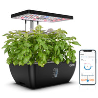 1 x RAW Customer Returns iDOO WiFi 12Pods Hydroponic Growing System, Smart Garden with LED Plant Lamp, 6.5L Water Tank, Fan, Indoor Herb Garden Kit, 37cm Height Adjustable - RRP €141.17