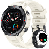 1 x RAW Customer Returns Smartwatch Phone Function Watches Fitness Watch Wristwatch - Smartwatch Men Fitness Tracker with Blood Pressure Measurement Waterproof Sports Watch Pedometer Heart Rate 1.42 Touchscreen Compatible Android iOS - RRP €35.63