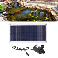 1 x RAW Customer Returns 30W Polysilicon Solar Panel Power, Solar Panel Submersible Pump, Solar Water Pump Kit for Sun Powered Fountain - RRP €46.69