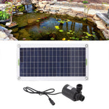 1 x RAW Customer Returns 30W Solar Water Pump Kit Solar Powered Fountain Pump for Garden Pond Hydroponics - RRP €41.41