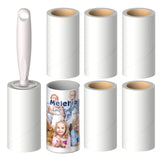 1 x Brand New MELERIO lint rollers 840 sheets with 2 handles with 10 extra sticky lint rollers set for clothes, sofa, bed and carpet, lint roller for animal hair, cat hair, dog hair, dust and lint - RRP €19.82