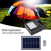 1 x RAW Customer Returns Solar Generator Portable Power Station Portable Battery Generator with FM Speaker USB Charger Solar Panel Bulb for Outdoor Camping Travel Emergency - RRP €79.31