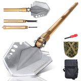 1 x RAW Customer Returns Iceberk folding spade with 12 functions Extremely stable, multifunctional outdoor spade with adjustable blade for working in the garden or when camping - RRP €39.99