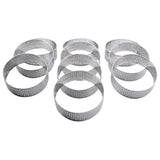 1 x Brand New Fhdpeebu 10 Pack Stainless Steel Cake Ring, Heat Resistant Perforated Cake Mousse Ring, Round Ring for Baking Donut Tools, 5.9 cm - RRP €20.4