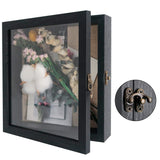 10 x Brand New GraduatePro Shadow Box Frame Display Case with Linen Back, Picture Frame Wedding Bouquet Memorabilia Medals Photos Keepsake Box for Keepsakes, Black 13x32 cm - RRP €204.0