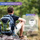 1 x RAW Customer Returns Seutgjie Camping Fan USB Rechargeable 3600mAh Battery with Light Starry Sky Projector Remote Control for Outdoor Hiking Emergency Fishing - RRP €30.24