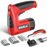 1 x RAW Customer Returns SHALL 3 in 1 Electric Staple Gun, Cordless Upholstery Staple Gun with 2500 Staples, Staple Remover and Quick Charger for Crafts, DIY, Decor - RRP €34.99