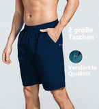 1 x RAW Customer Returns ACHTELEPHS Men s Swimming Trunks Long Quick-Drying Swimming Shorts Men Board Shorts Swimming Trunks Navy Blue XL - RRP €21.17