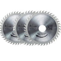 1 x RAW Customer Returns Pack of 3 115 mm carbide saw blades, angle grinder, circular saw blade for wood cutting, plastic, 40 teeth - RRP €24.0