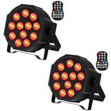 1 x RAW Customer Returns DELIBANG 2PCS Rechargeable RGBW LED Par Spotlight, 12 LED Spotlight Battery with Remote Control Timing, Stage Light Effect Spotlight DMX for Outdoor Party Bar Stage Wedding Christmas - RRP €119.99