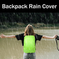 1 x Brand New realitulationax 2 Pieces Backpack Rain Cover Backpack Cover Rain Covers Waterproof Rain Cover Rain Cover Backpack Protective Cover for Camping Hiking School Beginners - RRP €36.0