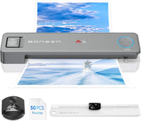 1 x RAW Customer Returns BONSEN Laminator A3 Hot and Cold Laminator with 50 Laminating Pockets, 4 in 1 Thermal Laminator with Paper Cutter and Corner Rounder, 13 Inch Laminator for Home School Office - RRP €35.28