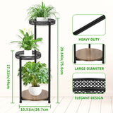 1 x RAW Customer Returns LyTaispuly 3 Tier Metal Plant Stand for Indoor, Tierd Corner Plant Stands Holder, Flower Shelf Display Rack for Living Room Outdoor Balcony Garden Patio, Black 3-Tier Hollowed  - RRP €34.99