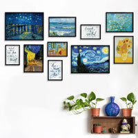 1 x RAW Customer Returns Giallobus - Set of 10 wall posters - Vincent Van Gogh - Van Gogh collection 1 - Coated paper - 2 x A3 42x30cm 4 x A4 30x21cm 4 x A5 21x15cm - WITHOUT FRAMES - Modern living room prints - RRP €30.16