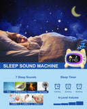 1 x RAW Customer Returns Uplayteck Alarm Clock Children, Cat Sleep Trainer Children s Alarm Clock Digital with Sound Machine, Colorful Light, Snooze and Timer Function, Light Alarm Clock Wake Up Light for Girls, Boys, Teenagers - RRP €32.99