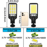 1 x RAW Customer Returns Pack of 2 super bright solar lamps for outdoor use, 120 lighting angle solar lamps for outdoor use with 3 modes, 108COB LED outdoor lamp with motion sensor IP65 waterproof for garden and patio - RRP €25.2