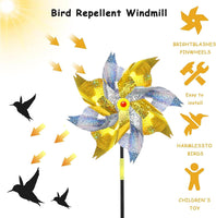 48 x Brand New Shengruili 10PCS Windmills Bird Repellent,Windmill Orchard,Bird Repellent Reflective Windmill,Orchard Bird Repellent,Reflective Windmill,Bird Scarer Reflective Bird Repellent - RRP €979.2