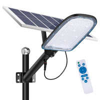 1 x Brand New Kingwei 300W street lamp solar street lights outdoor waterproof 202 LEDs dusk to dawn, solar lamps with remote control and solar panel, solar floodlights 6500K white LED spotlights - RRP €119.99