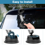 1 x RAW Customer Returns Action Camera Suction Cup Mount Car Suction Cup Holder with 360 Double Head and 1 4 Thread Phone Mount Ball Compatible with GoPro Hero 11 10 9 8 7 6 5 insta360 X3,OSMO Pocket,ONE X2 and Cell Phone - RRP €25.8