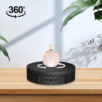 1 x RAW Customer Returns Napacoh Electric Turntable, Electric 360 Degree Turntable for Photography, Automatic Rotating Platform, Perfect for 360 Degree Images, Product Display, Jewelry Watch Holder Black - RRP €20.16