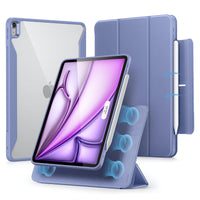 1 x RAW Customer Returns ESR for iPad Air 13 inch M2 Case, iPad Air 2024 Case with Pencil Holder, Detachable Magnetic Cover, Vertical Stand, Fully Supports Pencil Pro USB-C, Rebound 360 Series, Purple - RRP €46.2