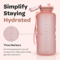 1 x RAW Customer Returns Hydracy Drinking Bottle with Fruit Insert - 2L Water Bottle - BPA-Free Drinking Bottle with Time Marking Leak-Proof Sports Bottle - Condensation-Free for Sports and Outdoor - RRP €27.97