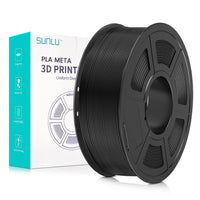 1 x RAW Customer Returns SUNLU Meta PLA Filament 1.75mm, Neatly Wound PLA Meta Filament, Toughness, Better Liquidity, Fast Printing for 3D Printers, Dimensional Accuracy - 0.02 mm, 1KG 2.2lbs , Black - RRP €23.99