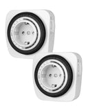 1 x RAW Customer Returns DEWENWILS Mechanical timer socket, timer socket timers, analog timer with 96 segments 15 min each for lighting, for Christmas decoration, 16A 3680W, 2 packs - RRP €18.99