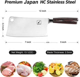 1 x RAW Customer Returns imarku cleaver, 18 cm razor-sharp Chinese chef s knife, high-quality German high-carbon stainless steel with ergonomic Pakka wood handle for the perfect kitchen experience - RRP €38.68