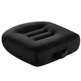 1 x RAW Customer Returns Office Chair Cushion, Car Cushion 40 X 40 Padding, Ergonomic Chair Cushion for Dining Table, Wheelchair, Garden Chair, Sofa, Coccyx Meditation Cushion, Black - RRP €39.99