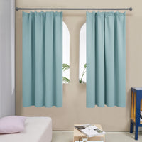 1 x RAW Customer Returns Deconovo Blackout Curtains Thermal Insulated Room Darkening Curtains for Living Room Bedroom, 2 Panels, 46 x 54 , Sky Blue - RRP €36.49