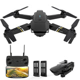 1 x RAW Customer Returns TEEROK E58 Pro Drone with Camera 1080P HD for Beginners, WiFi FPV RC Quadcopter, 3D Flips, Altitude Hold, One Key Start Landing, Foldable Drone for Kids, 2 Batteries - RRP €43.86