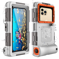 1 x RAW Customer Returns ShellBox Waterproof Phone Case 7.0 Inch Underwater Waterproof Cell Phone Water Protective Case Cell Phone Bag Waterproof Swimming Bathing Compatible for iPhone 15 15 Pro 14 13 12 15 Pro Max Samsung S24 S23 - RRP €36.99