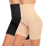 1 x RAW Customer Returns YARRCO Tummy Control Underpants Women s Shapewear Girdle Pants High Waist Figure-Shaping Underwear Leggings Girdle Pants Black Beige, 2XL  - RRP €31.25