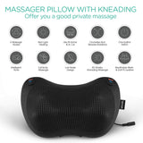 1 x RAW Customer Returns VOYOR-HEALTH Back and Neck Massager, Shiatsu Neck Massager Pillow with Heat, 6 Rotating Nodes for Waist, Legs, Foot, Body Pain Relief, Relaxation at Home Office Car YZ100 - RRP €43.99