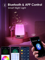 1 x RAW Customer Returns One Fire bedside lamp for children with light alarm clock, APP night light for children with alarm clock for children, RGB 10 brightness bedside lamp touch dimmable, 14 white noise night light baby nursing light - RRP €26.03