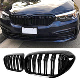 1 x RAW Customer Returns Grille for 5 Series G30 G31, Pair High Gloss Black Front Grill Replacement for 528LI 530LI 540LI 2017 2018 2019 2020 - RRP €61.6