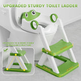 1 x RAW Customer Returns COOSEYA Frog-Shaped Children s Toilet Seat, Potty with Ladder for Children s Toilet, 2 in 1 for Boys and Girls Children s Toilet Seat with Ladder, Waterproof Mat and Non-slip Stool. - RRP €39.66