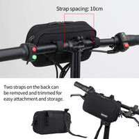 1 x RAW Customer Returns BAIGIO Front Bag for Bicycle, Handlebar Bag with Rain Cover, Multifunctional, Shoulder Bag, Crossbody Bag - RRP €19.99