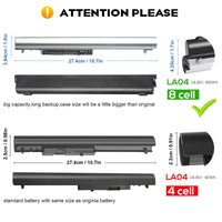 1 x RAW Customer Returns ASUNCELL LA04 Laptop Battery for HP 248 G1 340 G1 350 G1 Series 728460-001 752237-001 776622-001 HP Pavilion 14 15 Notebook PC Series, 14 15 TouchSmart Series - RRP €24.99