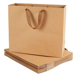 1 x RAW Customer Returns PH PandaHall Pack of 10 Brown Kraft Paper Bags with Handles - 32x11.5x28cm Kraft Bag Large Kraft Party Favor Bags, Gift Wrapping and Merchandise Bag, Kraft Bags, Retail Bags - RRP €22.7