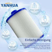 1 x RAW Customer Returns YANHUA Spa Filter for Whirlpoal Filter, PWW50 Filter Cartridge Replacement for Pleatco PWW50P3, for Unicel 6CH-940, for Filbur FC-0359, for Waterway Plastics 817-0050 2pcs  - RRP €39.99