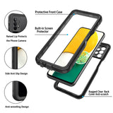 1 x RAW Customer Returns MKERED Samsung A13 4G Case IP68 Waterproof Mobile Phone Case Samsung Galaxy A13 4G Silicone Case with Built-in Screen Protector Full Body Shockproof 360 Degree Compatible Samsung A13 Black - RRP €18.64