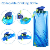 1 x RAW Customer Returns CAINCAY Collapsible Water Bottles, 8pcs 700ml Collapsible Water Bottles Collapsible Reusable Water Bottles for Hiking Adventure Travel - RRP €22.8